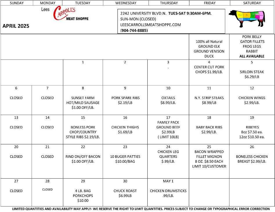 April Calendar
